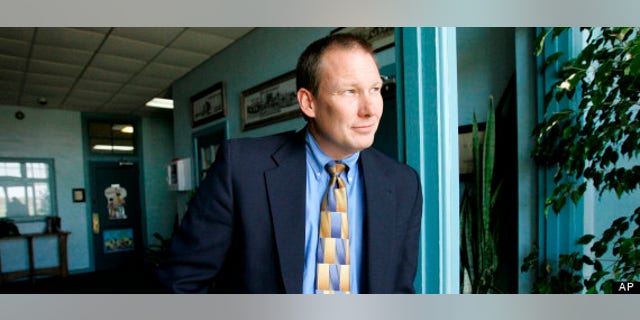 Harrold school superintendent David Thweatt says armed teachers can stop school shootings. (AP Photo/Tony Gutierrez)