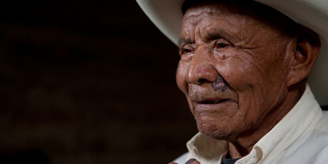 Fernando Osorio, a survivor of the Rio Negro massacre, during an interview to the Guatemalan Forensic Anthropology Foundation.