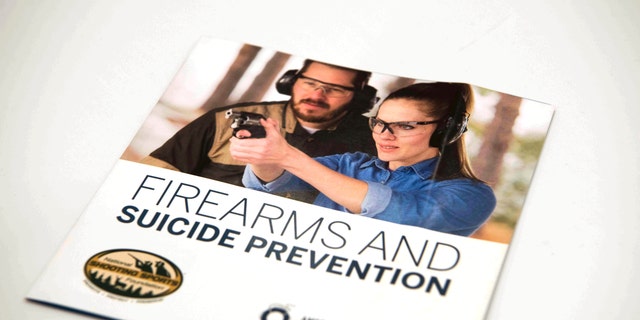 A brochure is on display that is part of an initiative involving the National Shooting Sports Foundation and the American Foundation to Prevent Suicide, Tuesday, Jan. 17, 2017, in Las Vegas. The brochures are supplied to gun dealers and gun ranges to help gun owners understand the warning signs of those at risk of suicide and to find ways to prevent suicide. Itâs a difficult topic to discuss and an even tougher one to fix, fraught with politics and societal stigmas: people who kill themselves with a gun. But now two unlikely allies, the gun industry and a leading suicide prevention group, are coming together to tackle it.  (AP Photo/Lisa Marie Pane)