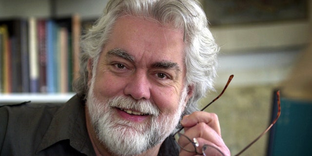 April 29, 2004. Gunnar Hansen poses at his home in Northeast Harbor, Maine.