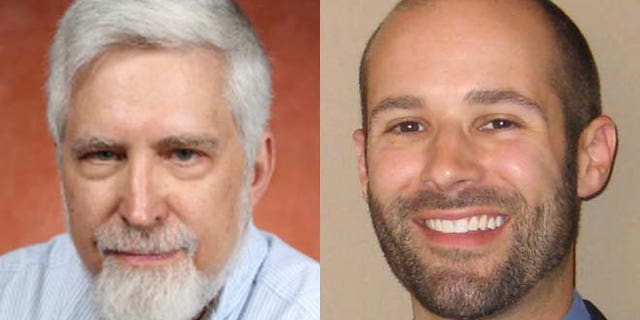 Kleck, (l.), is skeptical of the research methods of Lankford, (r.).