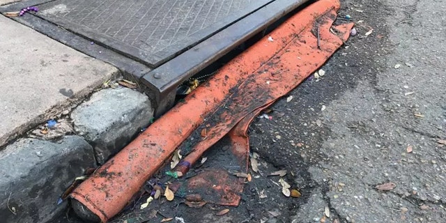 The city of New Orleans is now putting blockers to keep beads from going into gutters during Mardi Gras.