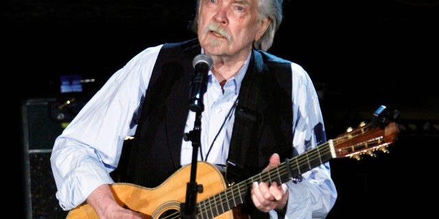 FILE - This Sept. 12, 2012 file photo shows Guy Clark at the 11th annual Americana Honors & Awards in Nashville, Tenn. Clark, died Tuesday, May 17, 2016, at his home in Nashville. He was 74 and had been in poor health, although his manager, Keith Case, did not give an official cause of death. (Photo by Wade Payne/Invision/AP, File)