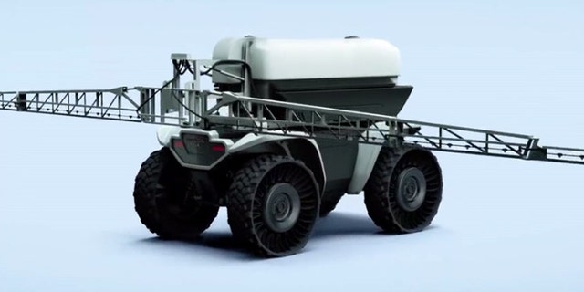 It can even accommodate elaborate mechanisms like a fertilizer spreader.