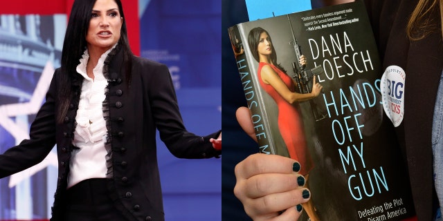 NRA spokeswoman, Dana Loesch, and her book "Hands Off My Gun."