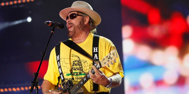 June 7, 2012. Hank Williams Jr. performs during the Country Music Association Music Festival in Nashville, Tennessee.