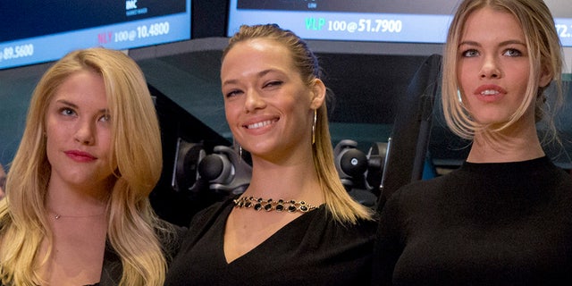 Sports Illustrated swimsuit models (L-R) Ashley Smith, Hannah Ferguson, and Hailey Clauson,