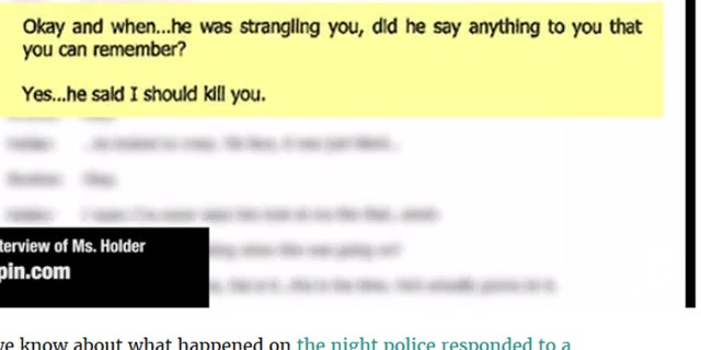 In the police report, the woman describes being thrown around the football player's apartment. (Deadspin.com)