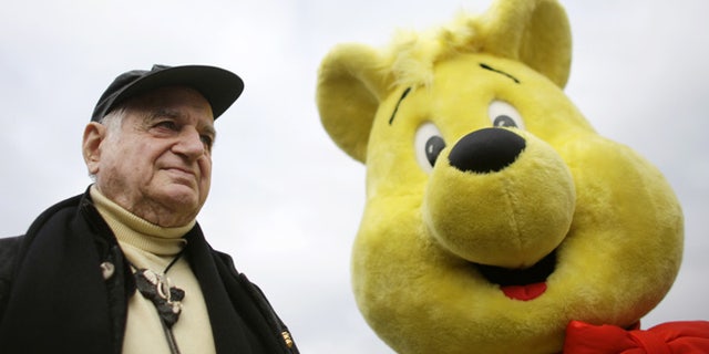 The Oct. 22, 2009 photo shows Hans Riegel, the longtime boss of German candy maker Haribo who took the gummi bear to international fame, in Bonn, western Germany. Haribo said in a statement that Riegel, the son of the companys founder, died of heart failure in Bonn on Tuesday. He was 90.