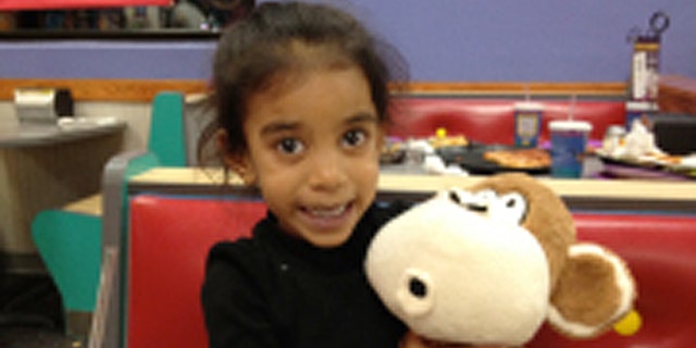 The pair didn't know their daughter, named Harmony, was all alone at the restaurant until they saw an appeal for help on the 11:00 p.m. news, ABC News reported.