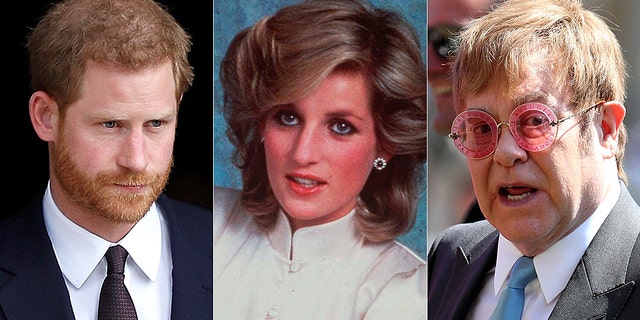 Prince Harry (left) is determined to honor his mother Princess Diana's legacy with the help of Sir Elton John.