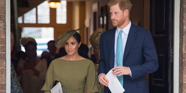 Meghan Markle and Prince Harry attended Prince Louis' royal christening.