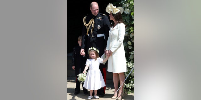 The Duchess of Camrbrige stepped out in a floral-decked hat.