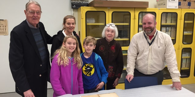 Hawkins' family recently traveled to Philadelphia to donate the journal to the Museum (Museum of the American Revolution)