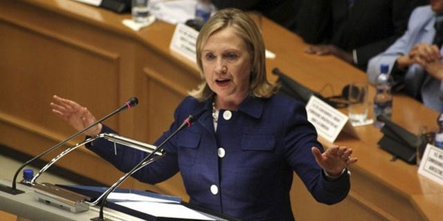 June 13: U.S. Secretary of State Hillary Clinton addresses the 53-member African Union in Ethiopia's capital Addis Ababa.