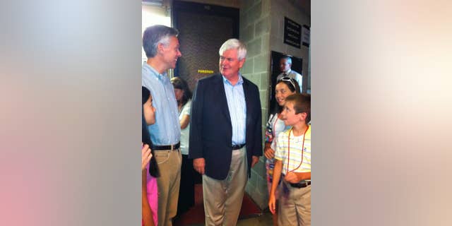 Jon Huntsman and Newt Gingrich Aug 11 (FOX News)