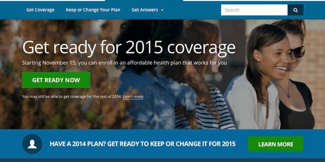 Oct. 8, 2014: This image shows the website for updated HealthCare,gov, a federal government website managed by the U.S. Centers for Medicare &amp; Medicaid Service