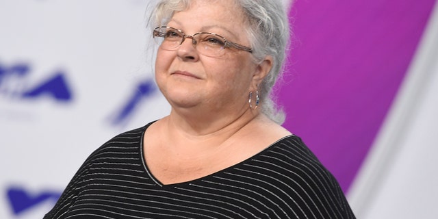 Susan Bro, mother of Heather Heyer, is seen at the MTV Video Music Awards on Aug. 27, 2017. Heyer was killed in Charlottesville, Va., after a car crashed into demonstrators protesting against white supremacy.