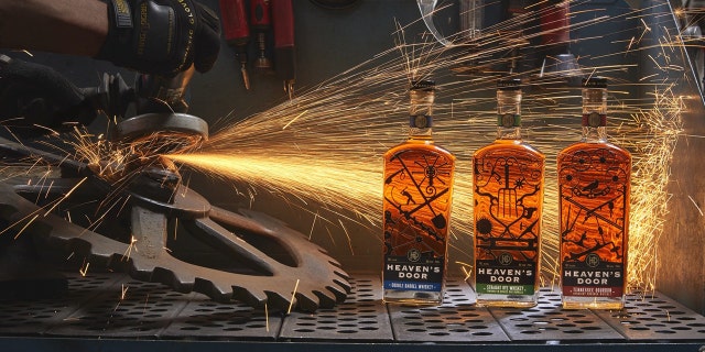 Bottles of Heaven's Door Spirits will be decorated with imagery inspired by Dylan's own ironwork.