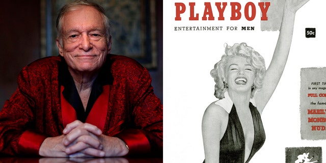 Playboy founder Hugh Hefner (left) will be buried next to Mariyln Monroe who graced the first cover of the iconic magazine in 1958.