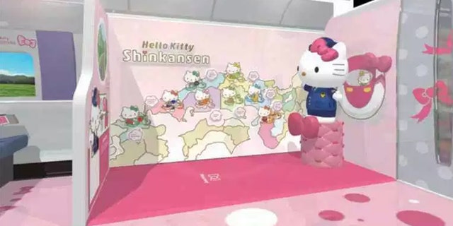 Not only will the Hello Kitty train make stops at each station between Shin-Osaka and Hakata, it will also play the signature Hello Kitty theme jingle as it nears stations.
