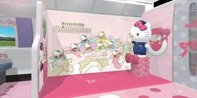 Not only will the Hello Kitty train make stops at each station between Shin-Osaka and Hakata, it will also play the signature Hello Kitty theme jingle as it nears stations.
