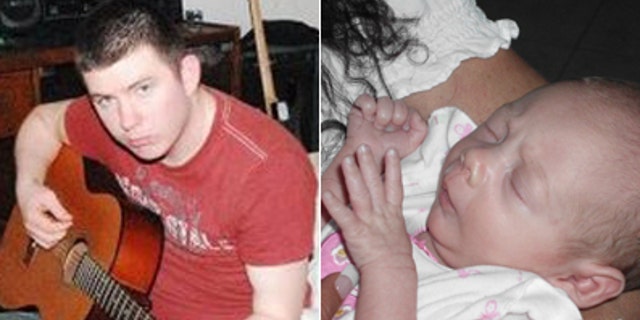 Army Pvt. Derik Hembree, pictured left, is suspected of abducting his 1-month-old daughter.