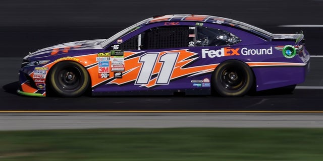 Denny Hamlin was attending a charity event to advocate International Walk to School Day with FedEx, one of his sponsors, told NBC Sports and ESPN that drivers were underpaid.