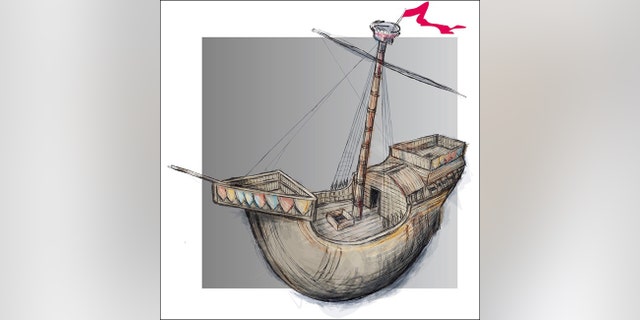 Artist's impression of the 'Holigost' (Historic England)