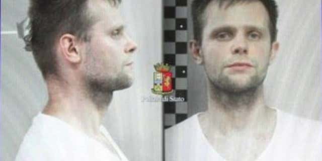 Mug shot for Lukasz Pawel Herba, the man charged with kidnapping young British model Chloe Ayling who thought she was coming to Milan for a photo shoot.