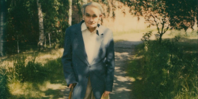 Rudolf Hess photographed in the garden of Spandau Prison. (Henry Aldridge & Son)