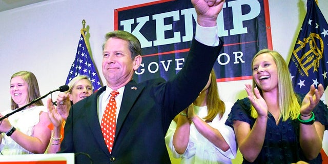 Secretary of State Brian Kemp, who secured Trump's endorsement, won in a primary runoff Tuesday against NRA-backed Lt. Gov Casey Cagle.