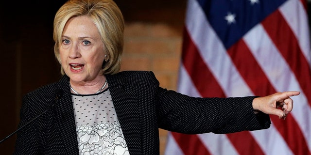 June 23, 2015: Democratic presidential candidate Hillary Rodham Clinton speaks during a campaign stop at Christ the King United Church of Christ.