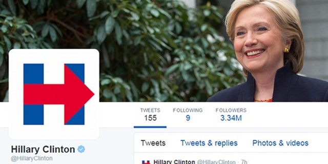 Former Secretary of State Hillary Clinton's logo has been likened to a traffic sign and the Wikileaks emblem.