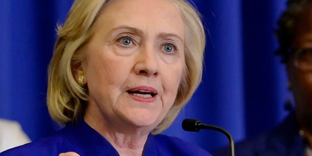 May 27, 2015: Democratic presidential candidate, former Secretary of State Hillary Rodham Clinton speaks in Columbia, S.C. (AP)