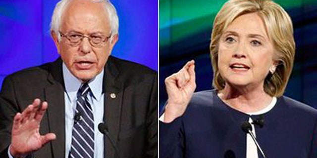 Vermont Independent Sen. Bernard Sanders and former Secretary of State Hillary Clinton are shown in this composite photo.