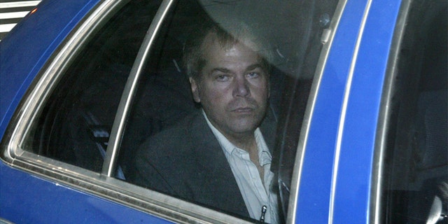 In this Nov. 18, 2003 file photo, John Hinckley Jr. arrives at U.S. District Court in Washington.