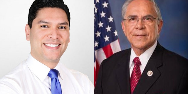 At left, House candidate Ruben Ramirez Hinojosa; at right, Rep. Ruben Hinojosa. (Ruben4congress.com/House.gov)