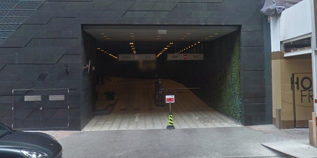 Entrance to The Upton garage