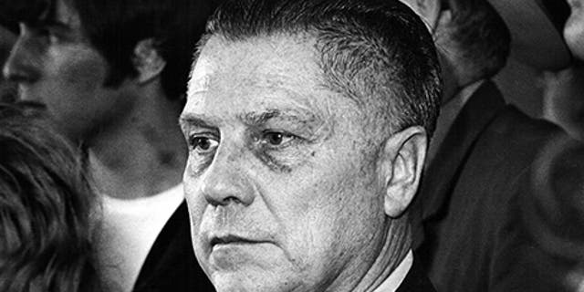 U.S. labor leader Jimmy Hoffa is photographed at the Greater Pittsburgh Airport, Pennsylvania, in this April 12, 1971.