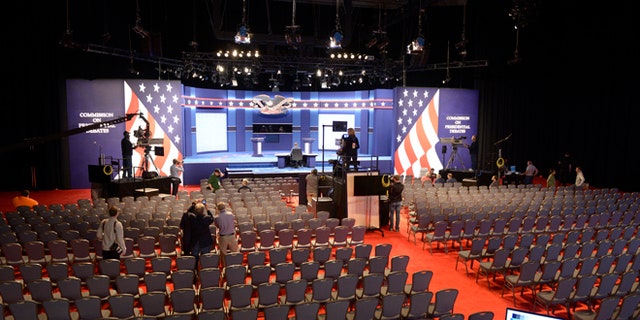 Hofstra Debate Stage