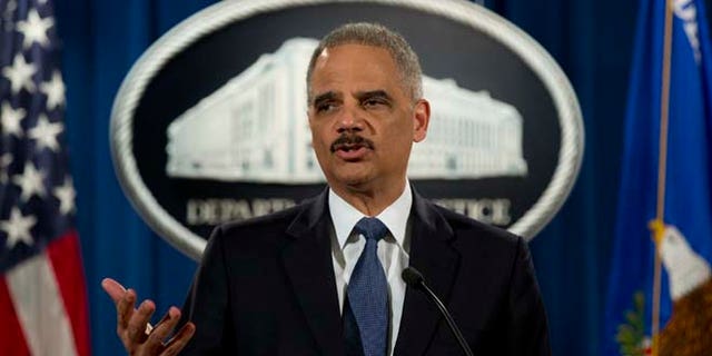 March 4, 2015: Attorney General Eric Holder speaks at the Justice Department in Washington.