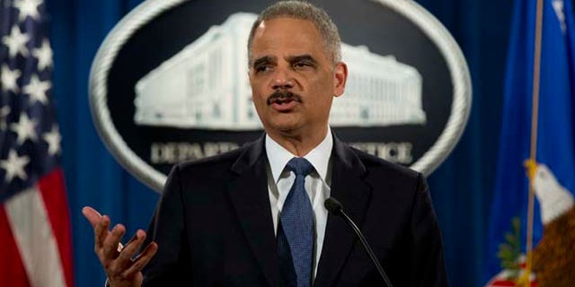 March 4, 2015: Attorney General Eric Holder speaks at the Justice Department in Washington.