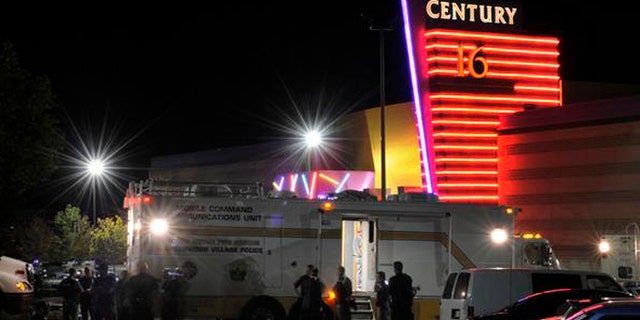 Aurora Police responded to the Century 16 movie theatre early Friday morning, July 20, 2012. Twelve persons were killed when a lone shooter opened fire inside the theatre during a midnight screening of The Dark Knight Rises. Karl Gehring/The Denver Post
