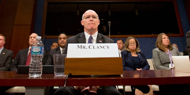 Nov. 17, 2015: Secret Service Director Joseph Clancy listens to members of Congress on Capitol Hill in Washington prior to testifying before the Senate-House Homeland Security joint subcommittees hearing on the Secret Service. (AP)