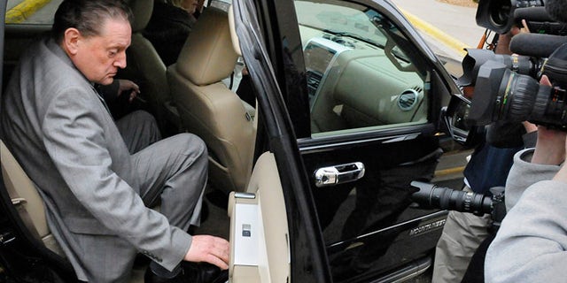 Apr. 29, 2014: Byron Smith, who has been charged with fatally shooting two teenagers who broke into his home on Thanksgiving Day in 2012, leaves the Morrison County Courthouse after closing arguments in his trial