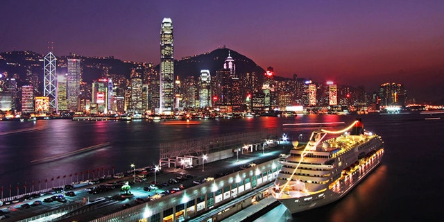 Hong Kong at night