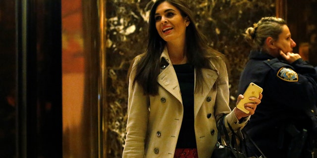Campaign Communications Director Hope Hicks departs the offices of Republican president-elect Donald Trump at Trump Tower in New York, New York, U.S. November 11, 2016. REUTERS/Carlo Allegri - RTX2TAKR