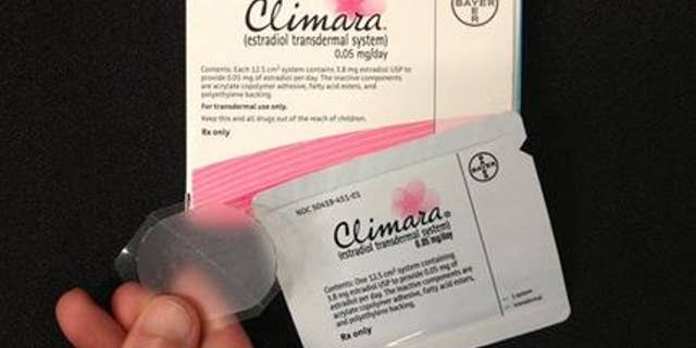 This Tuesday, Oct. 2, 2012 photo shows Bayer's Climara low-dose estrogen skin patch. (AP Photo)