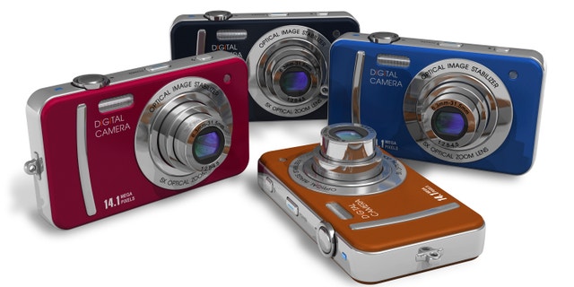 Set of color compact digital cameras